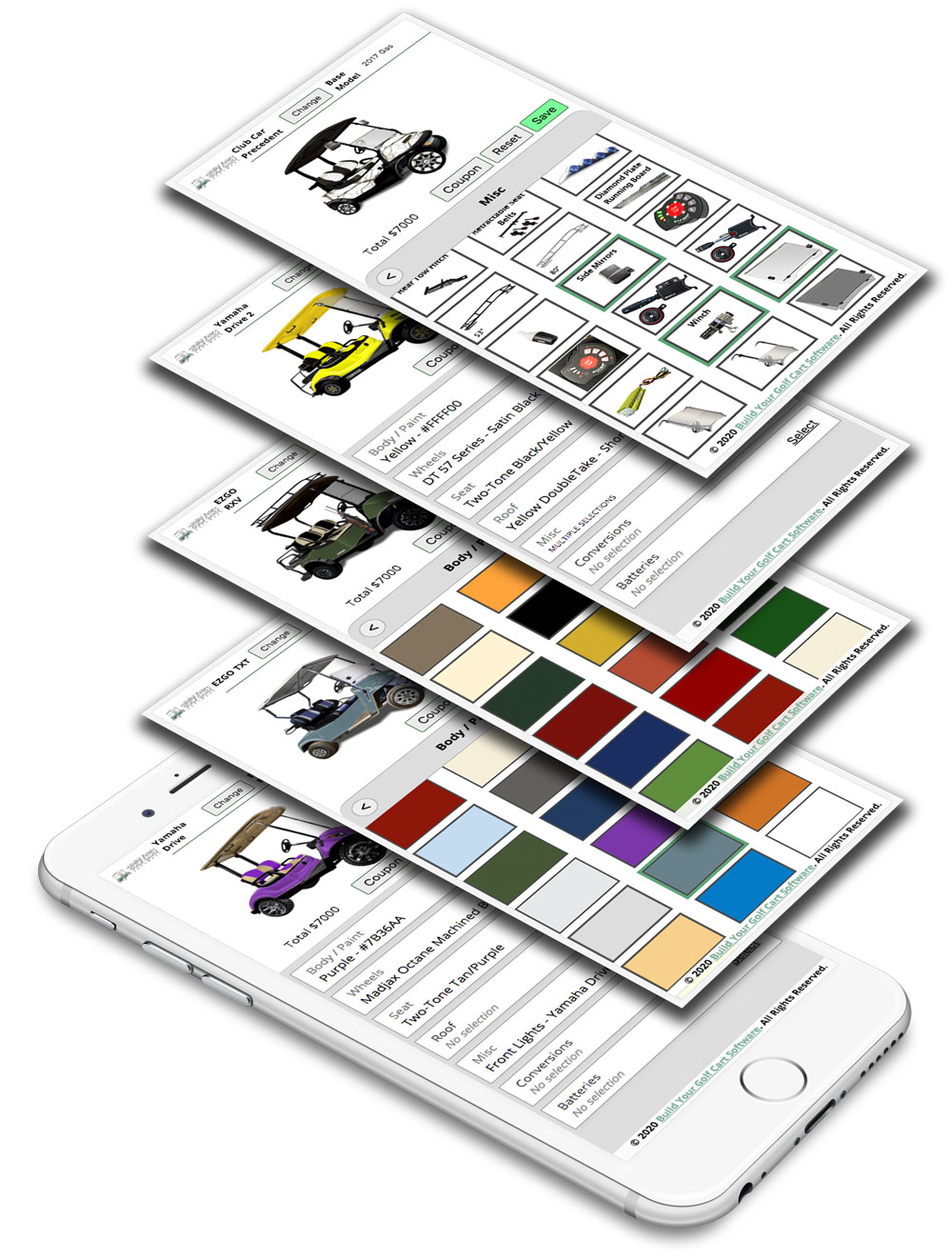 build your golf cart mobile app