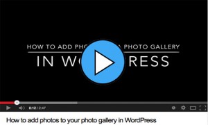 photo gallery add photo in wordpress