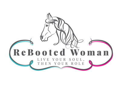 rebooted woman logo design