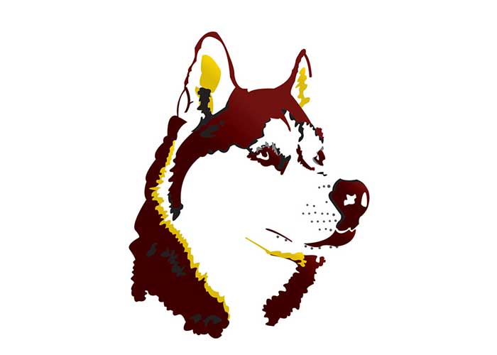 husky logo design 1