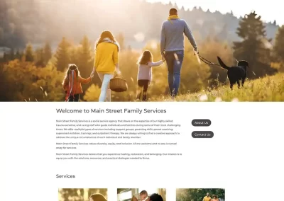 main street family services website build 1080