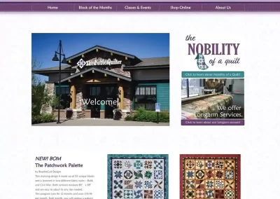 the noble quilter website build 1