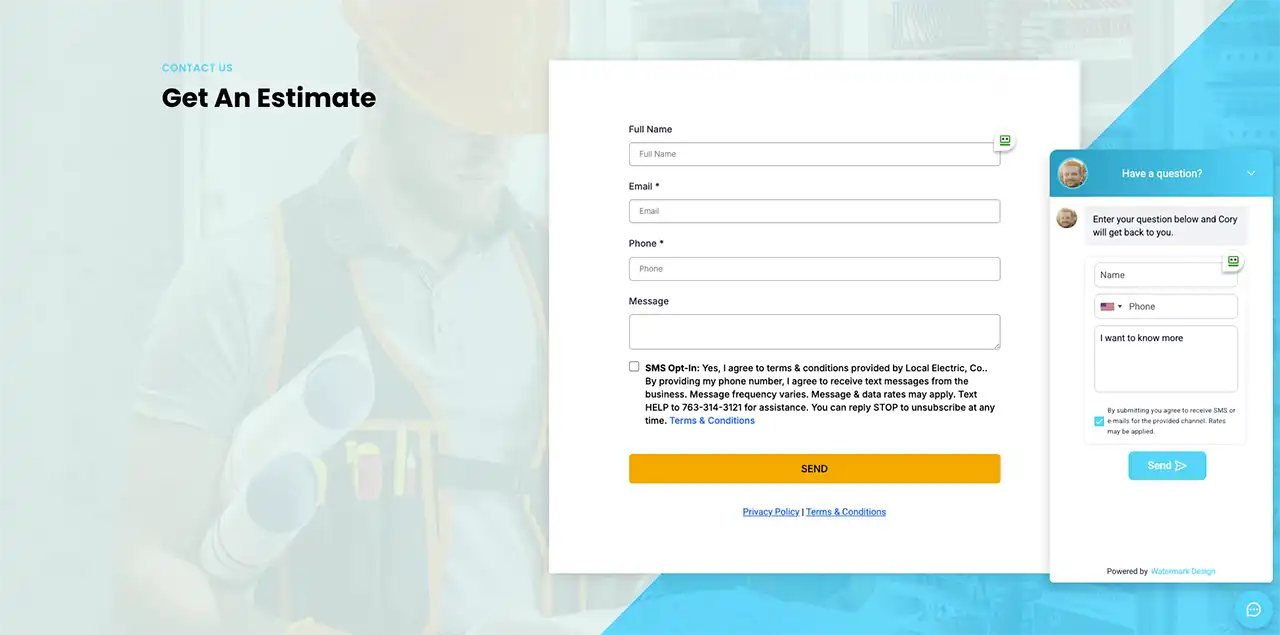 ai smart website - electrician ai smart website for electrician